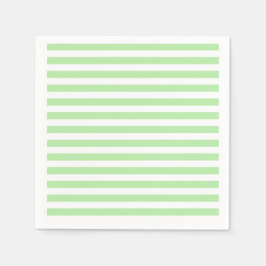 Zachte groene en witte strepen servetten