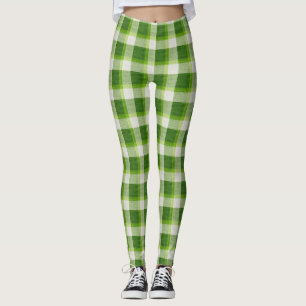 Zachte groene Tartan Pset Leggings