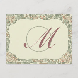 Zachte Groene  William Morris Honeysuckle Briefkaart