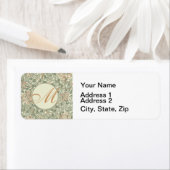 Zachte Groene  William Morris Honeysuckle Etiket (Insitu)