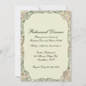 Zachte Groene  William Morris Honeysuckle Kaart (Voorkant)