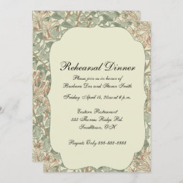 Zachte Groene  William Morris Honeysuckle Kaart