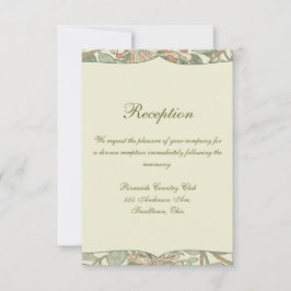 Zachte Groene  William Morris Honeysuckle Kaart