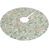 Zachte Groene  William Morris Honeysuckle Kerstboom Rok (Gekanteld)