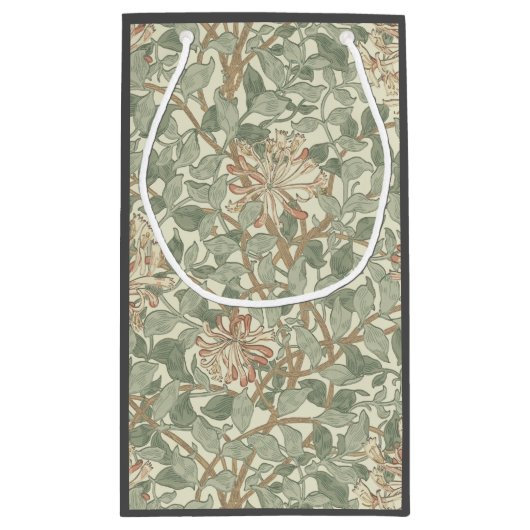 Zachte Groene William Morris Honeysuckle Klein Cadeauzakje (Achterkant)