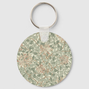 Zachte Groene  William Morris Honeysuckle Sleutelhanger