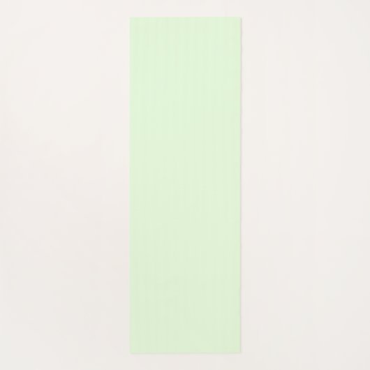 Zachte Groene Yoga Pose met aangepaste naam Yogamat (Achterkant)