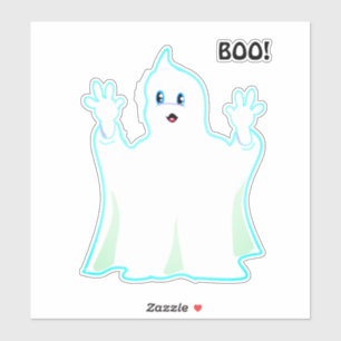 Zachte Halloween Geest Sticker