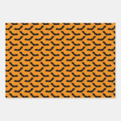 Zachte Halloween Vleermuizen Patroon Inpakpapier Vel (Voorkant)