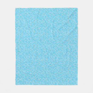 Zachte Hemelblauwe & Witte Waterverf Ditsy Bloemen Fleece Deken