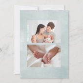 Zachte Hemelse Geboorteaankondiging Kaart (Achterkant)