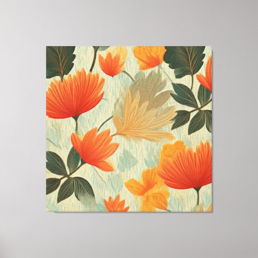 Zachte herfsttuin canvas afdruk (Voorkant)