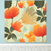 Zachte herfsttuin canvas afdruk (Insitu (Houten vloer))