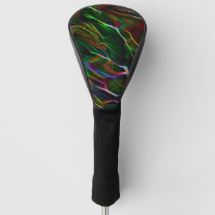 Zachte hoek van gekleurde lijnen golfheadcover