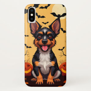 Zachte Hond Met Halloween Decoraties iPhone X Hoesje