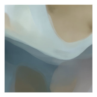 Zachte Horizon Abstracte Kunst Foto Afdruk