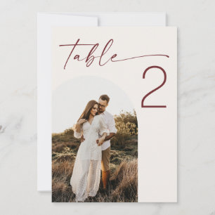 Zachte Ivoren Bruiloft. Elegant Fototafel Nummer 5 Kaart