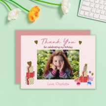 Zachte kat en cadeaus | Roze verjaardagsfeestje