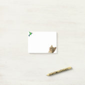 Zachte Kat en Klein Vogeltje Post-it® Notes (Op bureau)