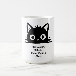 Zachte Kat, Grappige Kat, Zwarte Kat, Meesterbrein Magische Mok