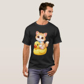 Zachte Kat Rubber Eend T-shirt (Voorkant volledig)