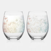 Zachte katoenen stomeloze wijn glas set (Achterkant)