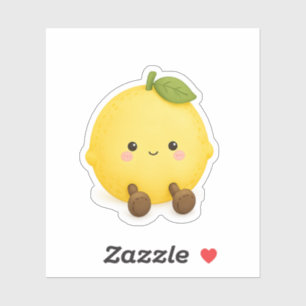Zachte Kawaii Citroen Vinyl Sticker