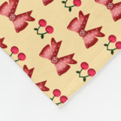 Zachte Kersenslus Naadloos Patroon Roze Esthetiek  Fleece Deken (Hoek)