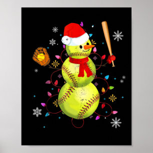 Zachte Kerst Morsige Zachte Sneeuwman Kerstcadeaus Poster