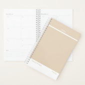 Zachte Khaki/Beige Minimalistische Planner (Display)