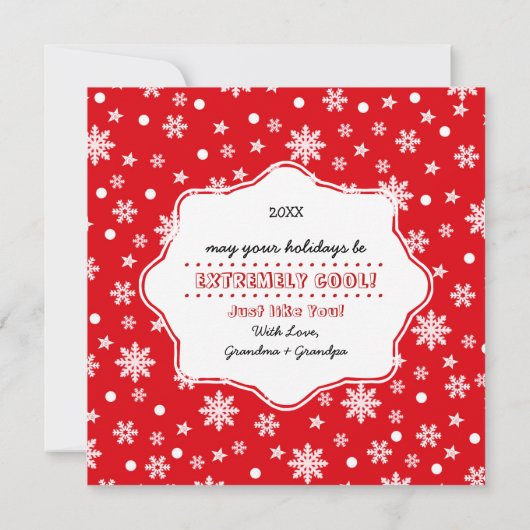 Zachte Kitty | Op maat gemaakte kerstkaarten voor Feestdagenkaart (Achterkant)