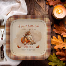 Zachte Kleine Welp Herfst Teddybeer Baby Shower