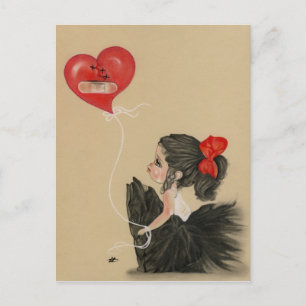 Zachte kleine zielige cartoonPostcard Briefkaart