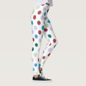 Zachte kleur polka dot leggings (Rechts)