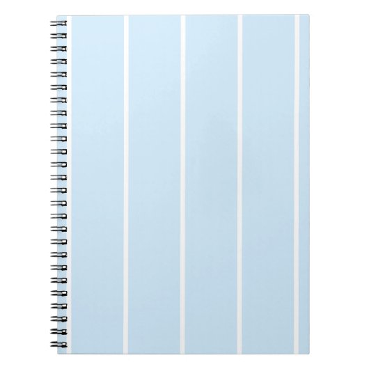 Zachte Kleur Verticaal Streeppatroon Ontwerp Notitieboek (Voorkant)