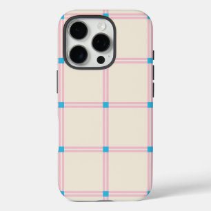 Zachte Kleur Verticale Streep Patroon Point Design iPhone 16 Pro Hoesje