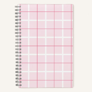 Zachte Kleur Verticale Streep Patroon Punt Design Notitieboek