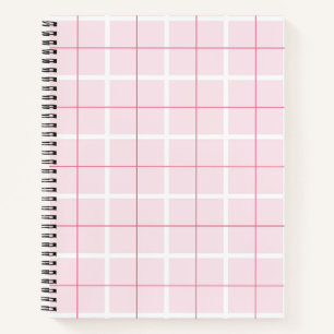 Zachte Kleur Verticale Streep Patroon Punt Design Notitieboek