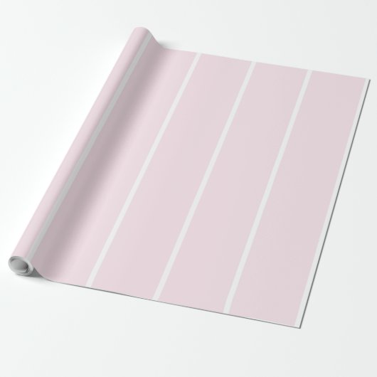 Zachte Kleur Verticale Streeppatroon Ontwerp Cadeaupapier (Uitgerold)