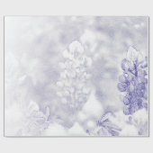 Zachte kleuren blauwbonnet cadeaupapier (Vlak)