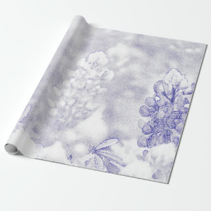 Zachte kleuren blauwbonnet cadeaupapier