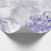 Zachte kleuren blauwbonnet cadeaupapier (Hoek)