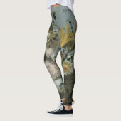 zachte kleuren met bloemontwerp leggings (Links)