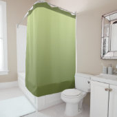Zachte kleuren - olijfgroen + uw ideeën douchegordijn (In situ)