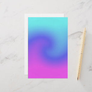Zachte Kleuren Pastel Draaikolk Roze Blauw Paars A Briefpapier