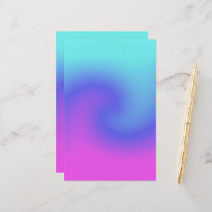 Zachte Kleuren Pastel Draaikolk Roze Blauw Paars A Briefpapier