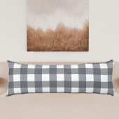 Zachte kleuren plaid eenvoudige schattige rustieke lichaamskussen