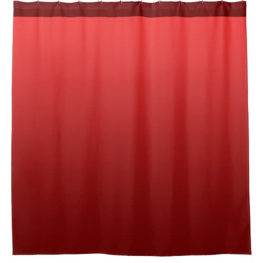 Zachte kleuren - rood + uw ideeën douchegordijn (Voorkant)