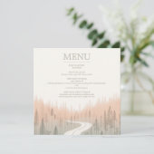 Zachte kleuren trail menu (Staand voorkant)