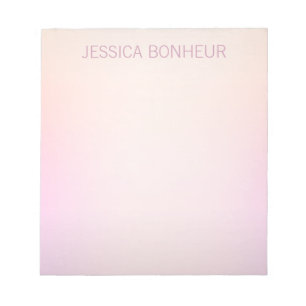 Zachte kleuren vervagen Ombre Notitieblok